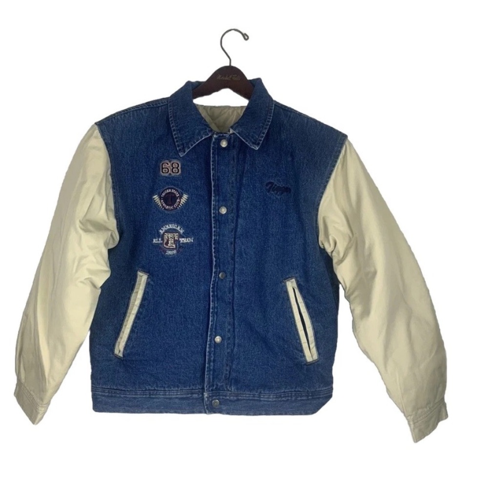 Tigger Disney Store Vintage Varsity Denim Jacket Size S/M   NEARLY NEW
